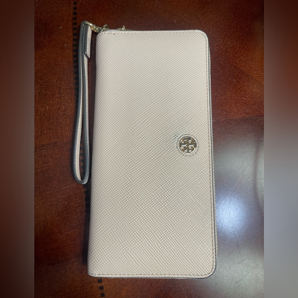 Tory Burch Pink Leather Continental Wallet